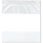 Plymor 10" x 10" (Pack of 100), 4 Mil Heavy Duty White-Block Zipper Reclosable Plastic Bags