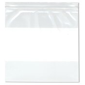 Plymor 10" x 10" (Pack of 100), 4 Mil Heavy Duty White-Block Zipper Reclosable Plastic Bags