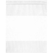 Plymor 10" x 12" (Pack of 50), 4 Mil with White-Block Heavy Duty Zipper Reclosable Plastic Bags