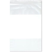 Plymor 10" x 15" (Pack of 100), 4 Mil Heavy Duty White-Block Zipper Reclosable Plastic Bags
