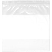 Plymor 12" x 12" (Pack of 100), 4 Mil with White-Block Heavy Duty Zipper Reclosable Plastic Bags