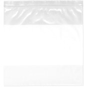 Plymor 12" x 12" (Pack of 100), 4 Mil with White-Block Heavy Duty Zipper Reclosable Plastic Bags