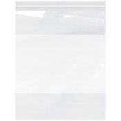 Plymor 12" x 15" (Pack of 100), 4 Mil with White-Block Heavy Duty Zipper Reclosable Plastic Bags