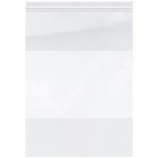 Plymor 13" x 18" (Pack of 100), 4 Mil with White-Block Heavy Duty Zipper Reclosable Plastic Bags