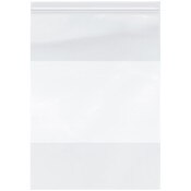 Plymor 13" x 18" (Pack of 100), 4 Mil with White-Block Heavy Duty Zipper Reclosable Plastic Bags