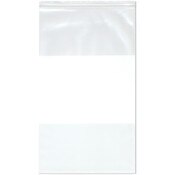 Plymor 14" x 24" (Pack of 100), 4 Mil Heavy Duty White-Block Zipper Reclosable Plastic Bags