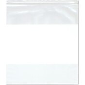 Plymor 18" x 20" (Pack of 50), 4 Mil Heavy Duty White-Block Zipper Reclosable Plastic Bags