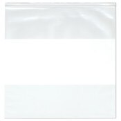 Plymor 24" x 24" (Pack of 50), 4 Mil Heavy Duty White-Block Zipper Reclosable Plastic Bags