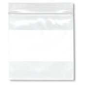 Plymor 4" x 4" (Pack of 100), 4 Mil Heavy Duty White-Block Zipper Reclosable Plastic Bags