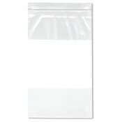 Plymor 6" x 10" (Pack of 100), 4 Mil Heavy Duty White-Block Zipper Reclosable Plastic Bags