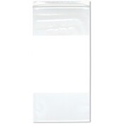 Plymor 6" x 12" (Pack of 100), 4 Mil Heavy Duty White-Block Zipper Reclosable Plastic Bags
