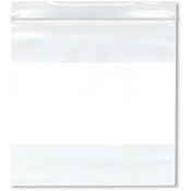 Plymor 6" x 6" (Pack of 100), 4 Mil Heavy Duty White-Block Zipper Reclosable Plastic Bags
