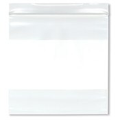 Plymor 6" x 6" (Pack of 100), 4 Mil Heavy Duty White-Block Zipper Reclosable Plastic Bags