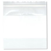 Plymor 8" x 8" (Pack of 100), 4 Mil Heavy Duty White-Block Zipper Reclosable Plastic Bags
