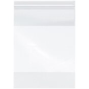 Plymor 9" x 12" (Pack of 100), 4 Mil with White-Block Heavy Duty Zipper Reclosable Plastic Bags