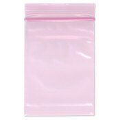 Plymor 3" x 4" (Pack of 100), 4 Mil Heavy Duty Anti-Static Zipper Reclosable Plastic Bags