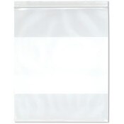Plymor 10" x 12" (Pack of 100), 6 Mil Industrial Duty White-Block Zipper Reclosable Plastic Bags