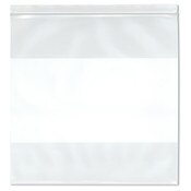 Plymor 12" x 12" (Pack of 100), 6 Mil Industrial Duty White-Block Zipper Reclosable Plastic Bags