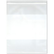 Plymor 12" x 15" (Pack of 100), 6 Mil Industrial Duty White-Block Zipper Reclosable Plastic Bags