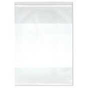 Plymor 13" x 18" (Pack of 50), 6 Mil Industrial Duty White-Block Zipper Reclosable Plastic Bags