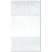 Plymor 14" x 24" (Pack of 50), 6 Mil Industrial Duty White-Block Zipper Reclosable Plastic Bags