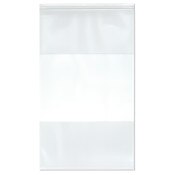 Plymor 14" x 24" (Pack of 50), 6 Mil Industrial Duty White-Block Zipper Reclosable Plastic Bags