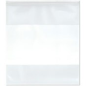 Plymor 18" x 20" (Pack of 50), 6 Mil Industrial Duty White-Block Zipper Reclosable Plastic Bags