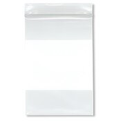 Plymor 4" x 6" (Pack of 100), 6 Mil Industrial Duty White-Block Zipper Reclosable Plastic Bags