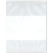 Plymor 5" x 7" (Pack of 100), 6 Mil Industrial Duty White-Block Zipper Reclosable Plastic Bags