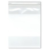 Plymor 6" x 8" (Pack of 100), 6 Mil Industrial Duty White-Block Zipper Reclosable Plastic Bags