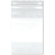 Plymor 6" x 9" (Pack of 100), 6 Mil Industrial Duty White-Block Zipper Reclosable Plastic Bags