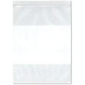 Plymor 9" x 12" (Pack of 100), 6 Mil Industrial Duty White-Block Zipper Reclosable Plastic Bags